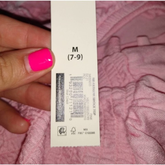 🎉HP🎉 No boundaries Pink Ruched Short Sleeve Top - Picture 7 of 7